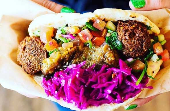 Filled pitta breads