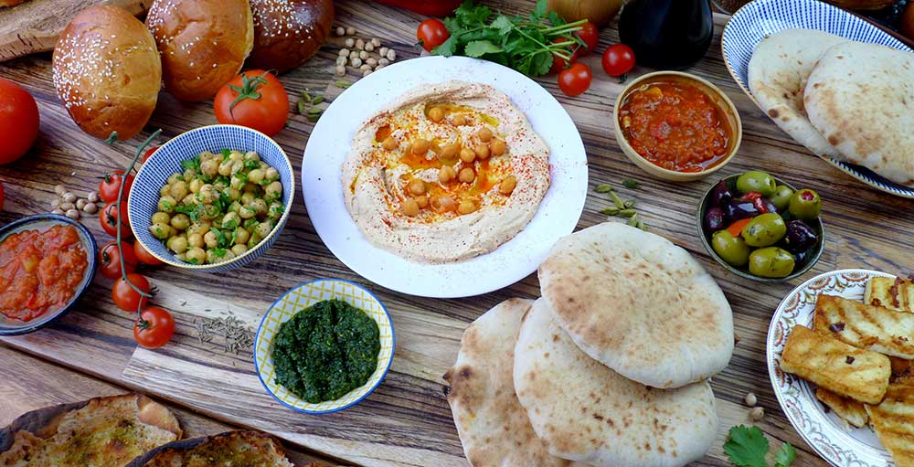 Mezze and pittas
