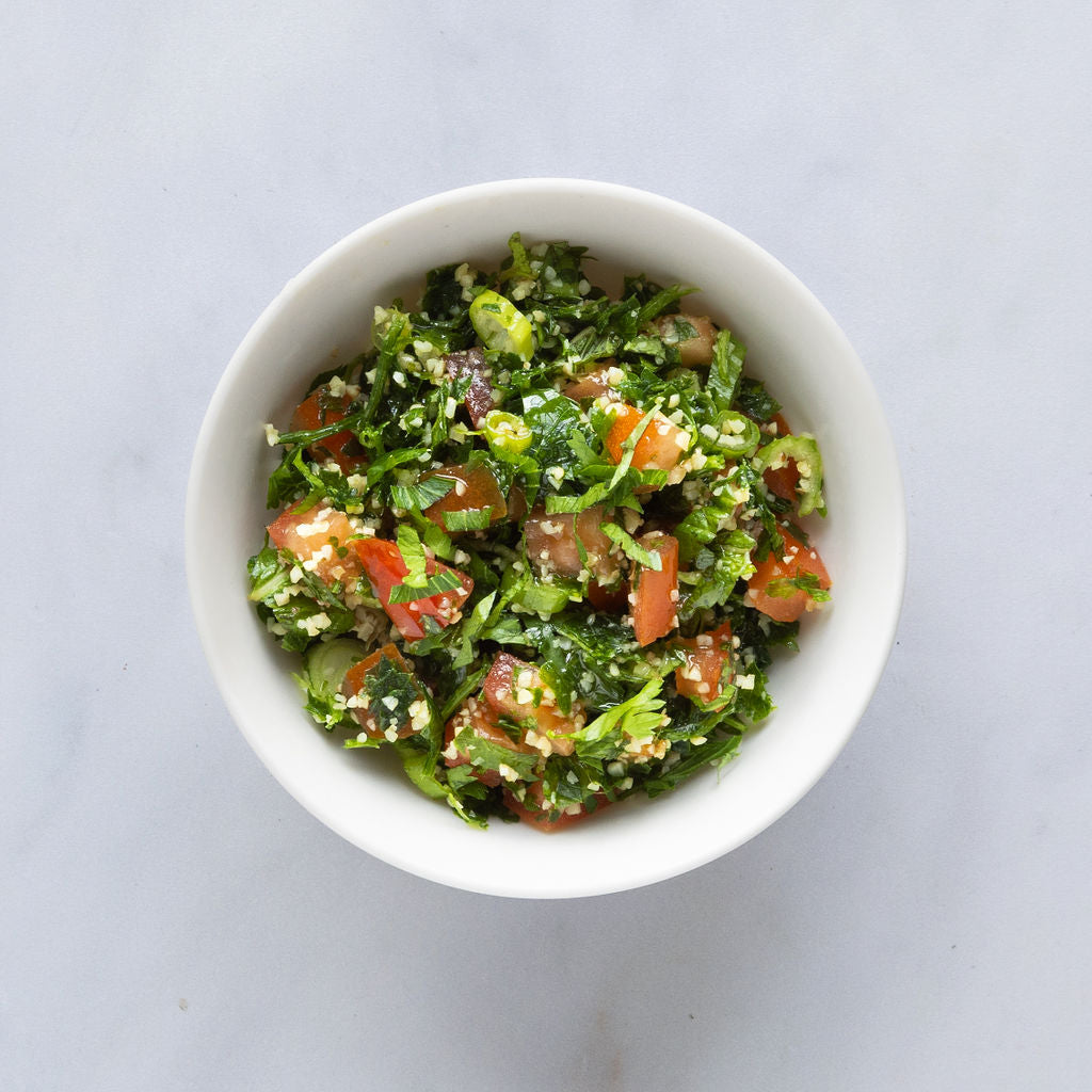 tabbouleh levantine herb salad in a bowl