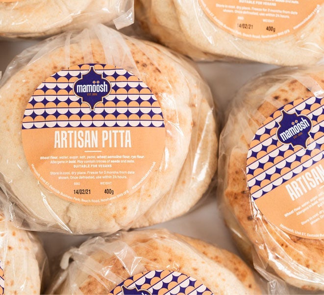 white pittas in packs of four