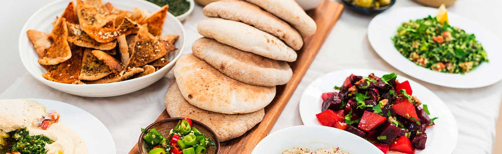 Pita Bread and Dips